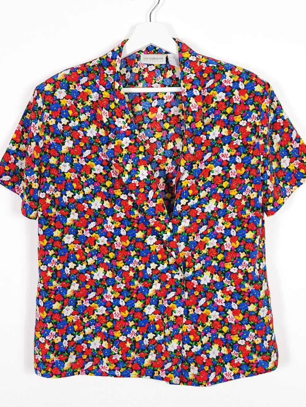Colorful Floral Vintage Blouse